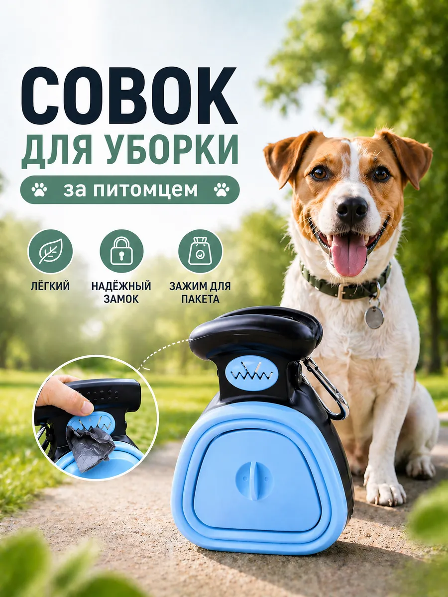 Складной совок для уборки